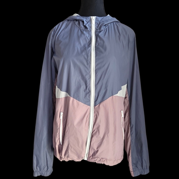 Garage Women's Pink and Gray Bomber Jacket Size L - Picture 1 of 5